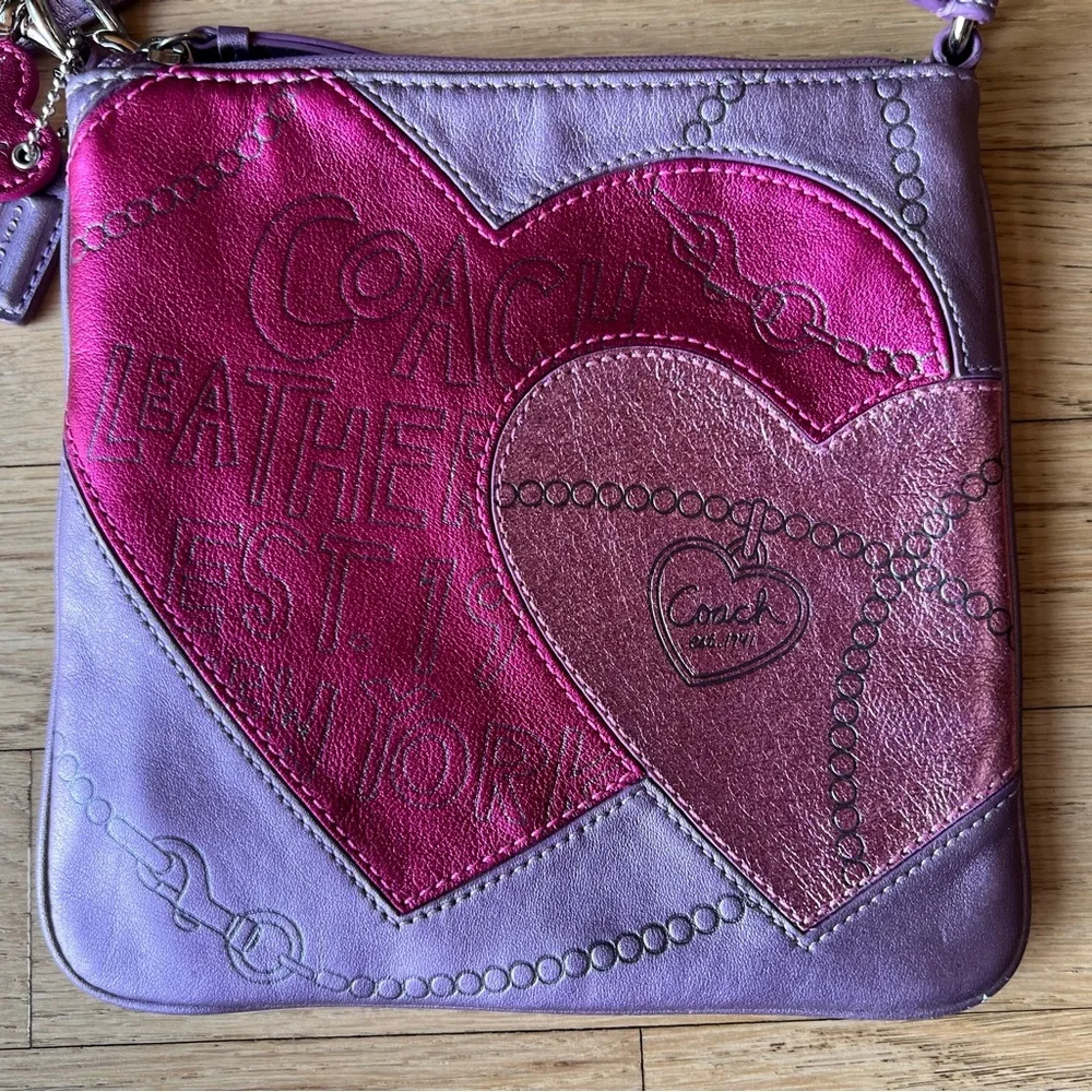COACH JEWEL HEART CROSSBODY BAG - Picture 4 of 8